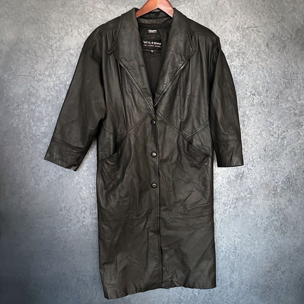 Wilsons Leather Insulated Duster Coat, Size M